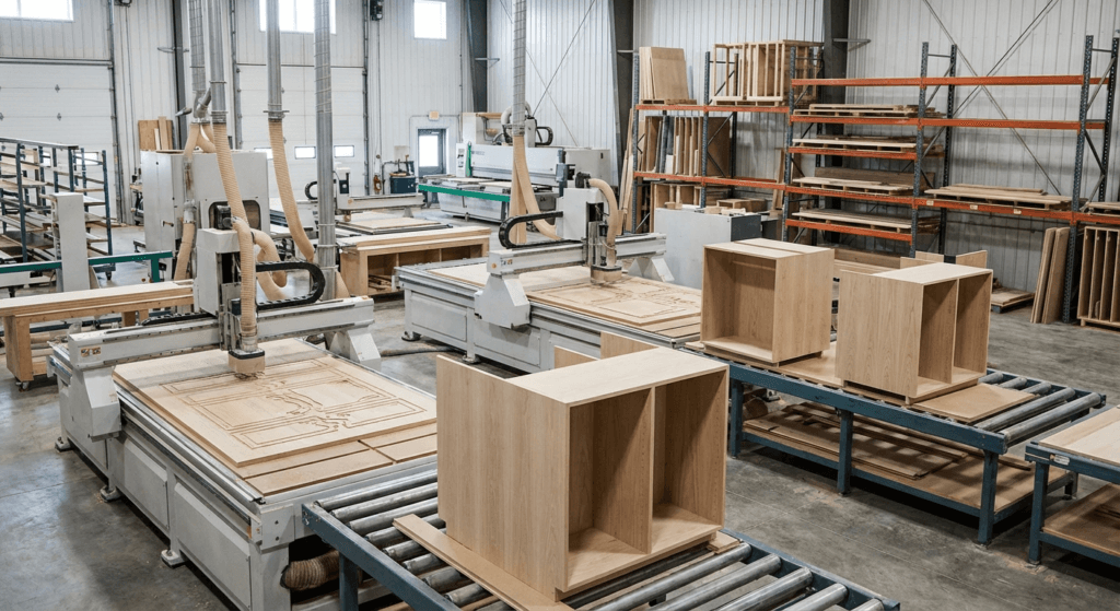 CNC precision manufacturing of commercial millwork — following Broadway Millwork's structured timeline and process in Saskatoon, Saskatchewan